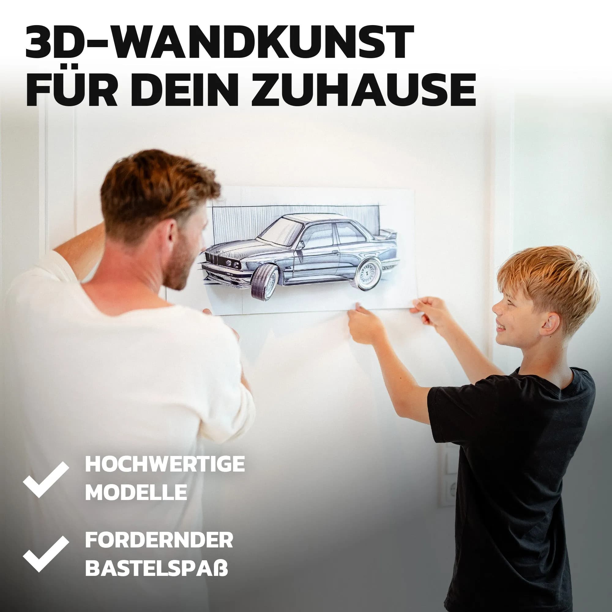 Bavarian Drift - Papercraft kit - Wall Sculpture 70 cm