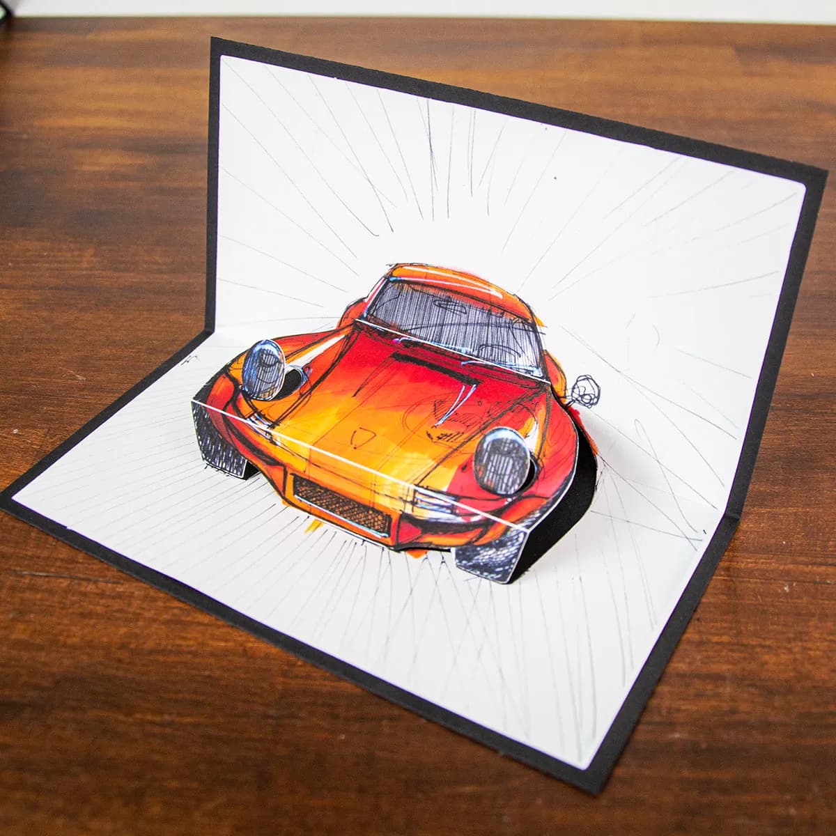 911 F RSR - Pop Up Card - Artists Edition