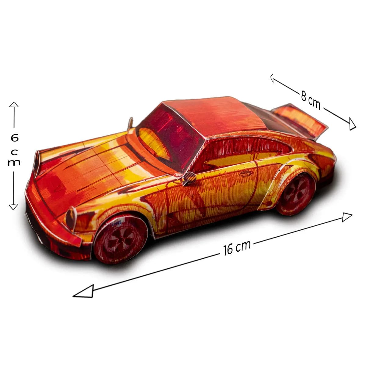Ducktail 3D Sketch - Papercraft kit - 20 cm