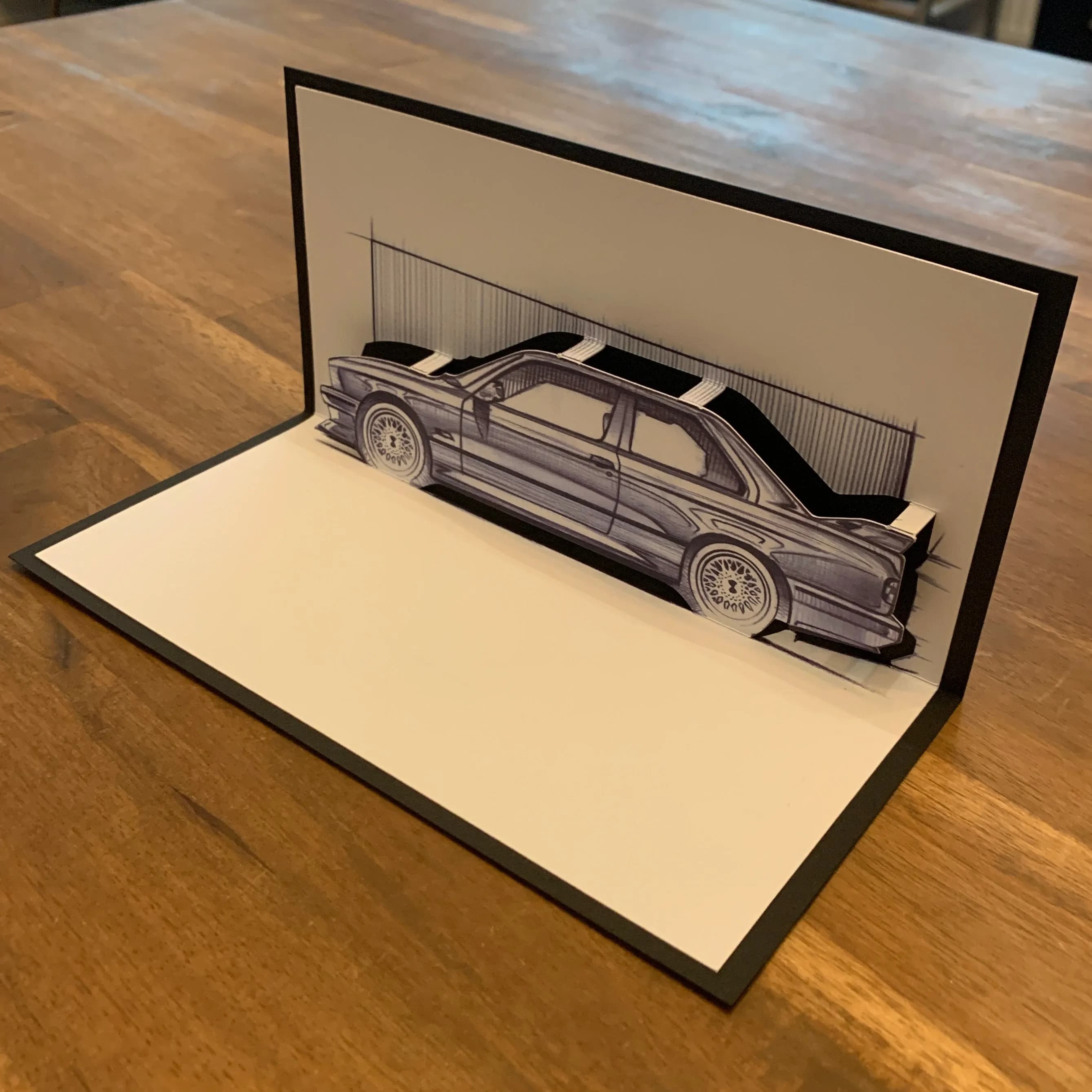Bavarian Drift - Pop Up Card - Artists Edition