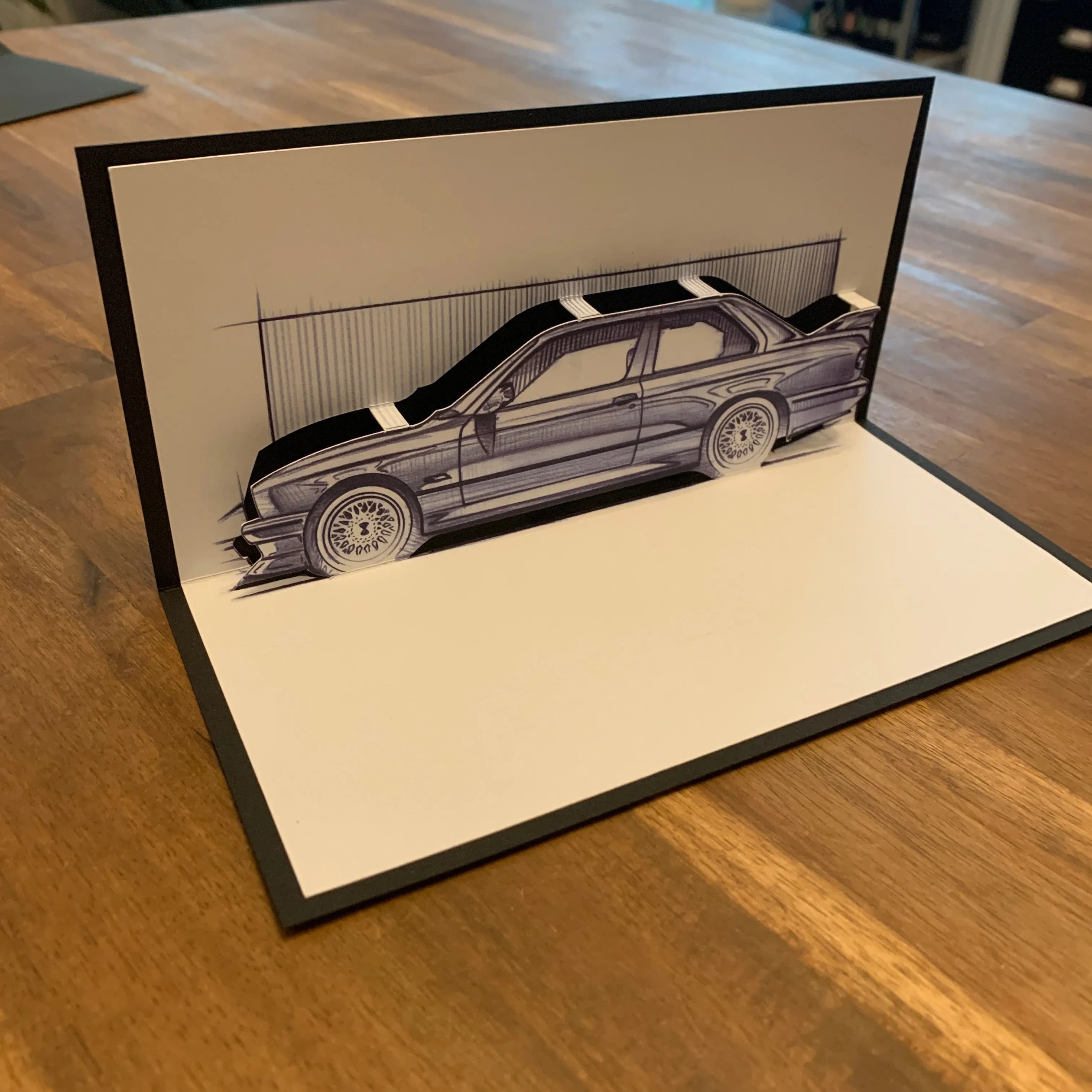 Bavarian Drift - Pop Up Card - Artists Edition