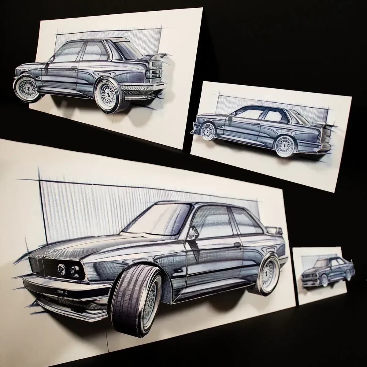 Kreative Fahrzeugmodelle aus Papier entdecken - Handgemacht & nachhaltig produziert