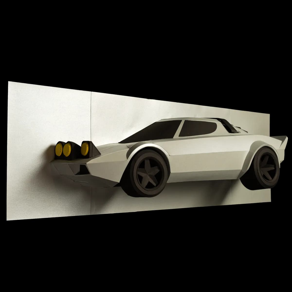 Lancia Stratos Papercraft Model