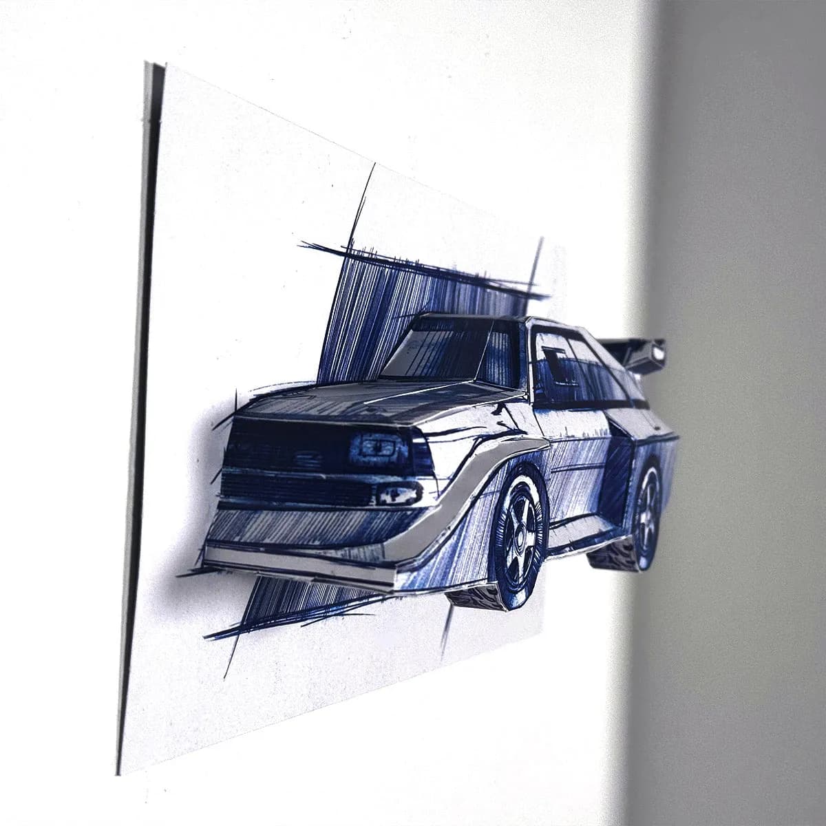 Hillclimb Hero - Papercraft kit - Wall Sculpture 30 cm