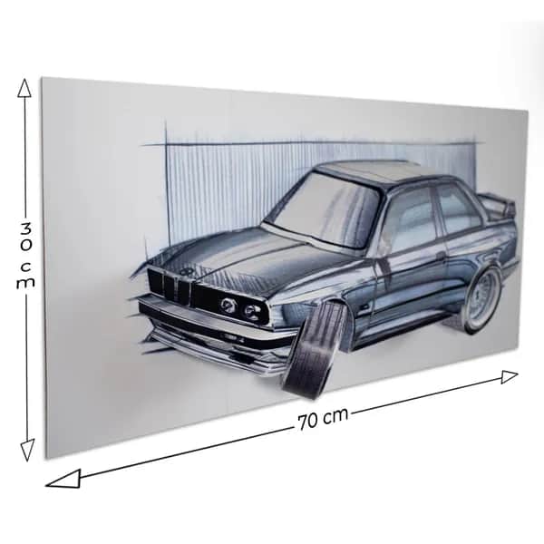 Bavarian Drift - Papercraft kit - Wall Sculpture 70 cm